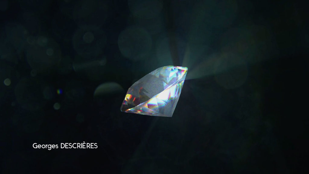 Scène du diamant du générique revisité d'Arsène Lupin 1971.